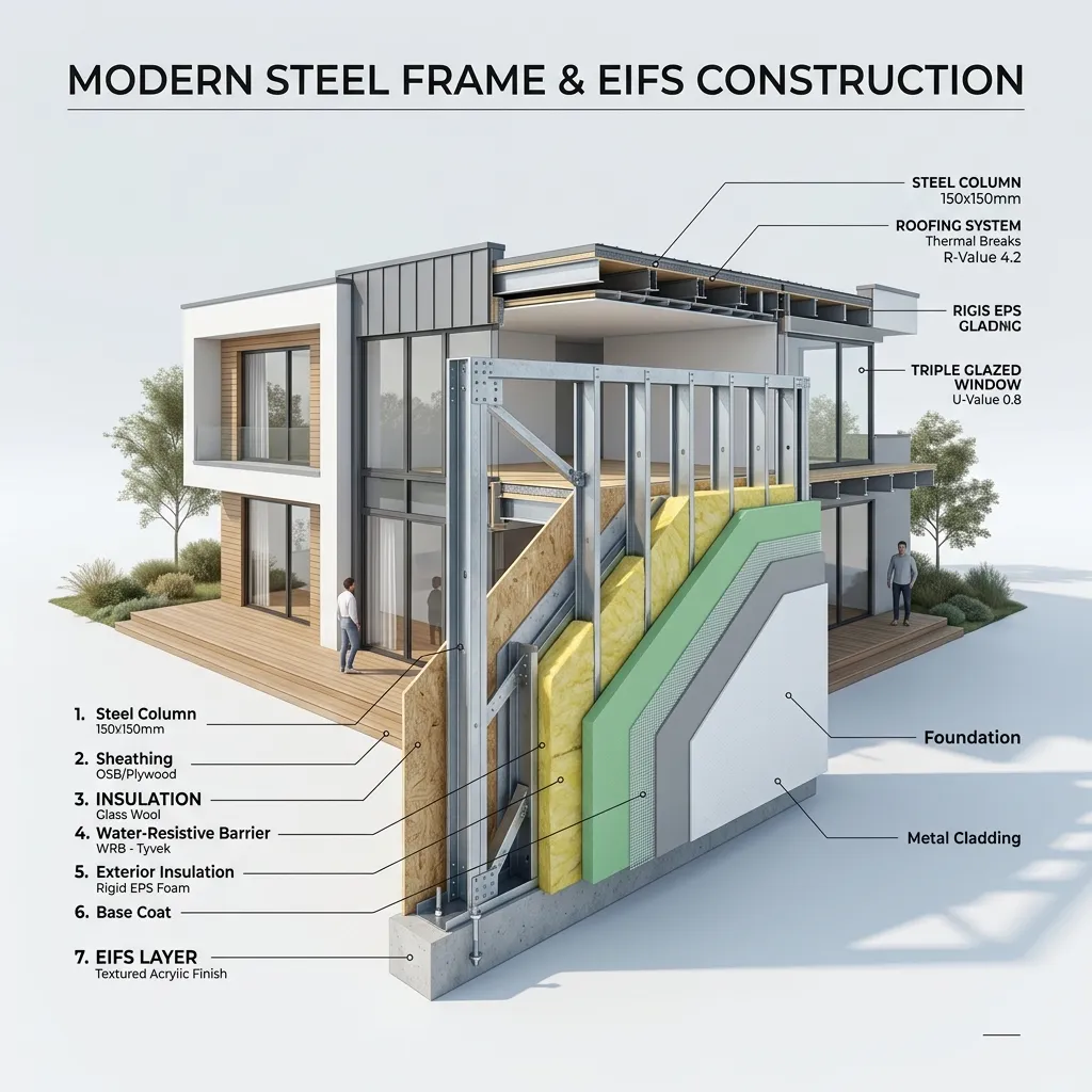 Comparativa tecnica ventajas del steel framing constructora byb